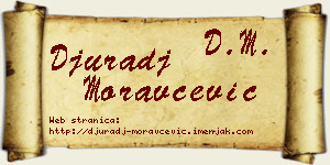 Đurađ Moravčević vizit kartica